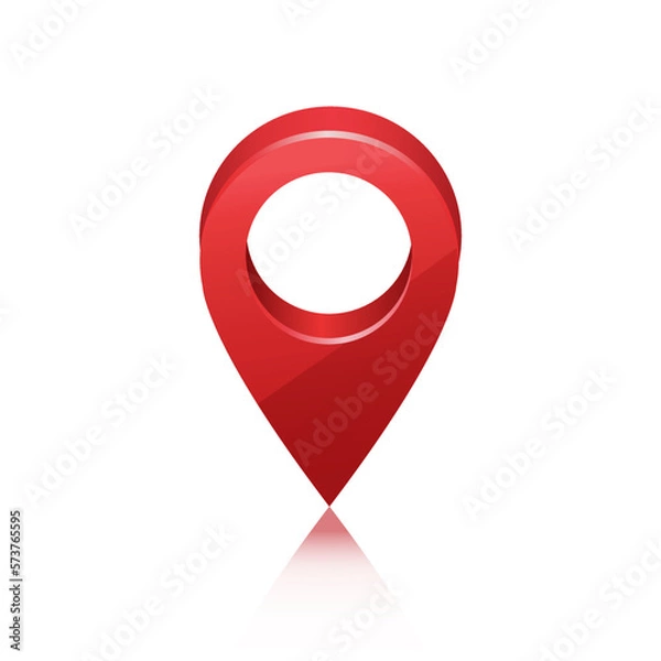 Fototapeta vector illustration red location icon design template.