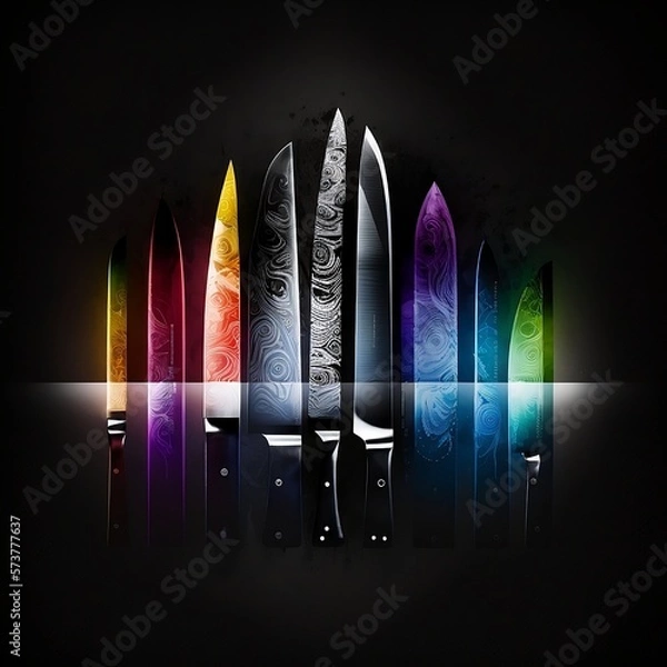 Obraz City Chef Knives (Abstract)
