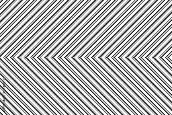 Fototapeta Black chevron arrow lines pattern on white background vector. Right angle stripes background. Wall and floor ceramic tiles pattern.