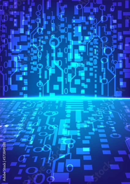 Obraz Technology of future background,artificial intelligence,hitech illustration