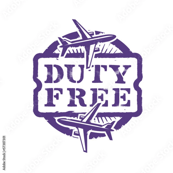 Fototapeta Duty Free. Vector format