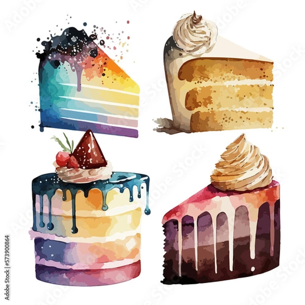 Obraz cake with cherry