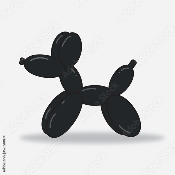 Fototapeta ballon dog vector ilustration