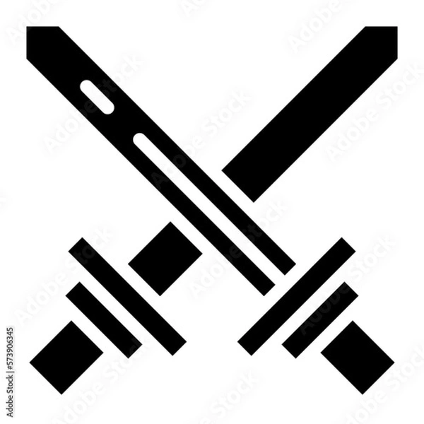 Obraz crossed swords glyph 