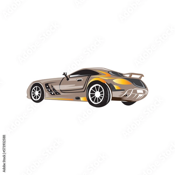 Fototapeta car icon color illustration design vector