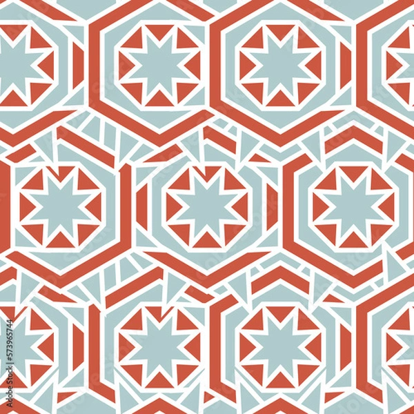 Obraz A Traditional Japanese Kimono Pattern Vector Art
