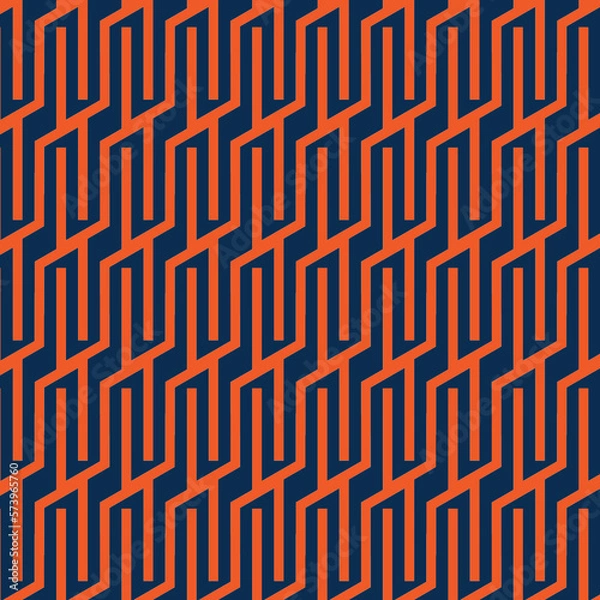 Obraz Geometric Diagonal Striped Lines Seamless Pattern
