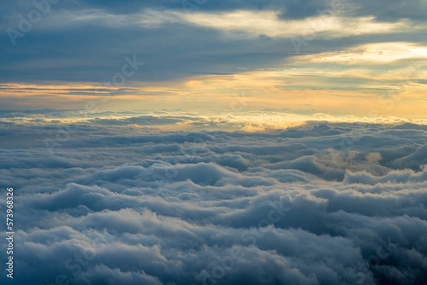 Obraz clouds over the mountains