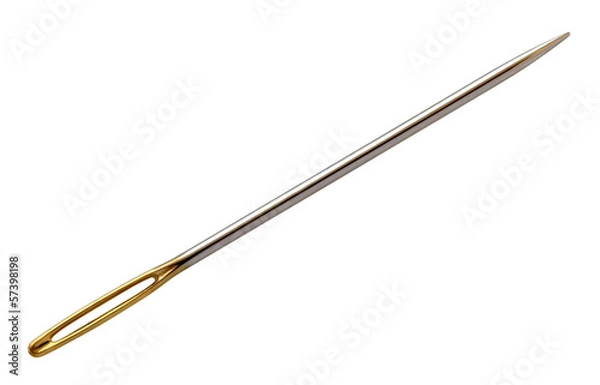 Fototapeta Needle on a white background