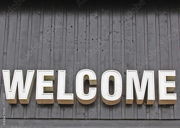Obraz welcome