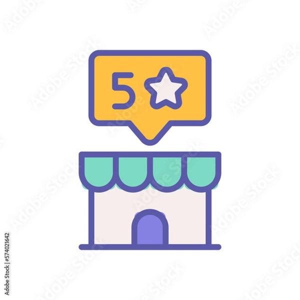 Obraz review icon for your website design, logo, app, UI. 