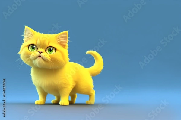 Fototapeta Persian cat portrait, Generative AI illustration