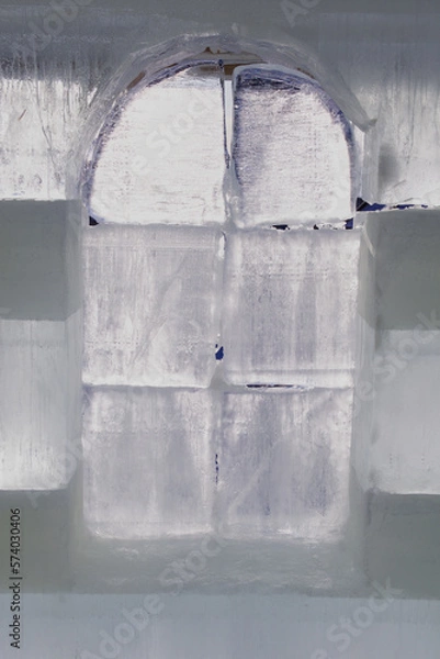 Obraz Ice brick window