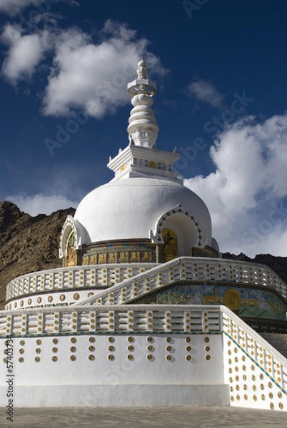 Obraz Shanti Stupa, Leh, Ladakh, India