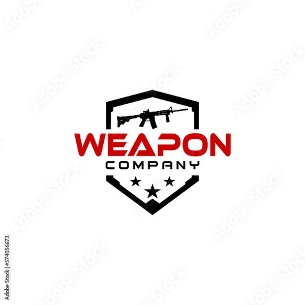Obraz Weapon Company Logo Design Vector
