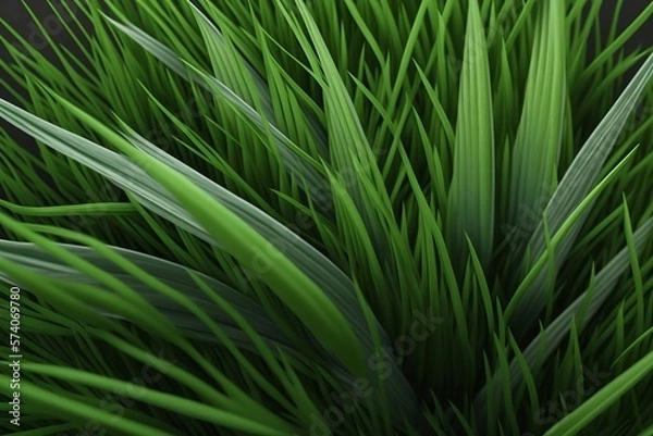 Obraz A green grass, generative ai