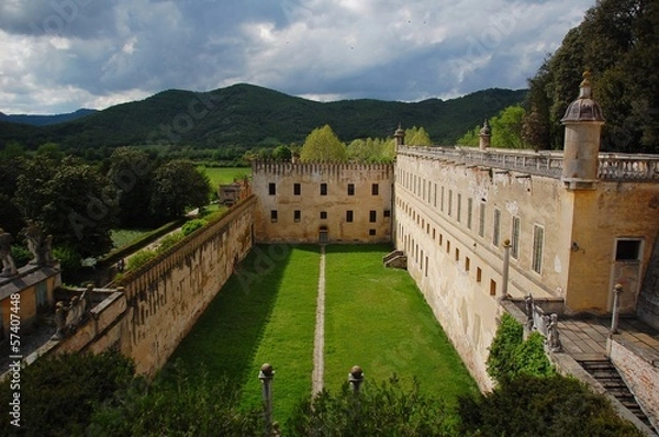 Obraz Castello del Catajo-Cortile interno
