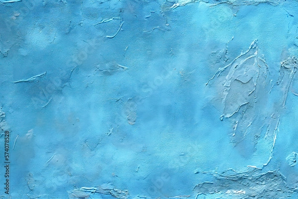Fototapeta Blue Wall texture background wallpaper, Generative AI