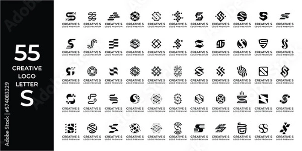 Obraz Creative logo design bundle letter S.