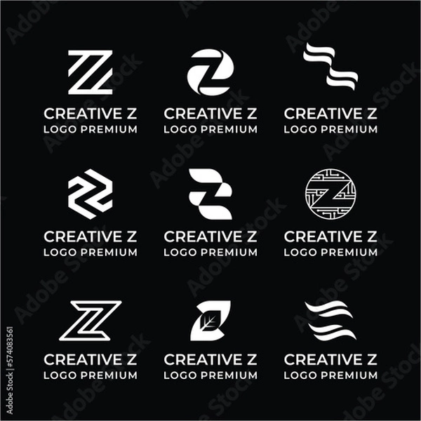 Obraz Creative logo design bundle letter Z.
