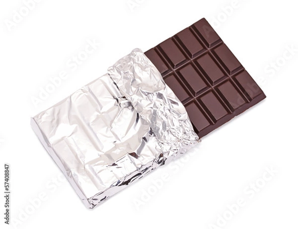 Fototapeta chocolate bar with open cover