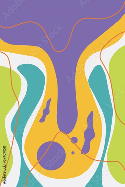 Fototapeta abstract liquid background. Creative illustration for backgrounds, posters, pamphlets, cards and design materials