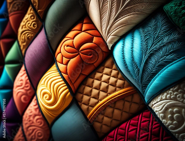 Fototapeta Abstract Quilting Highly Detailed Texture Background