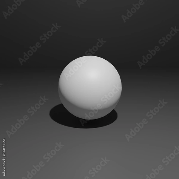 Obraz 3d render of a sphere