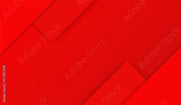 Fototapeta overlapping won red paper background