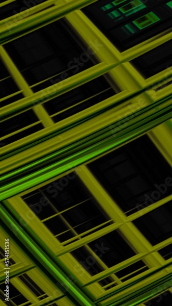 Fototapeta Artistic and imaginative digitally designed abstract 3D fractal background