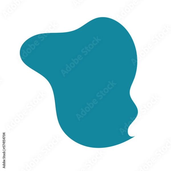 Obraz Blue Abstract Blob Shapes