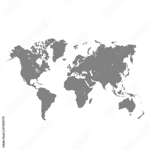 Fototapeta World Map Vector 