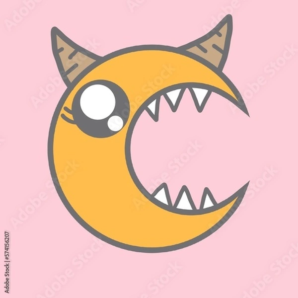 Obraz Drawing cartoon monster.