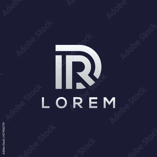 Obraz Modern DR Initial Logo Design