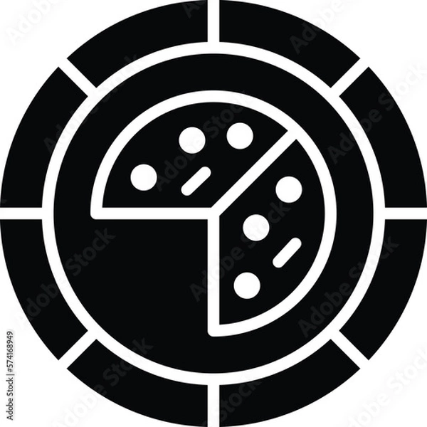 Obraz Disposable plate Vector Icon Design Illustration