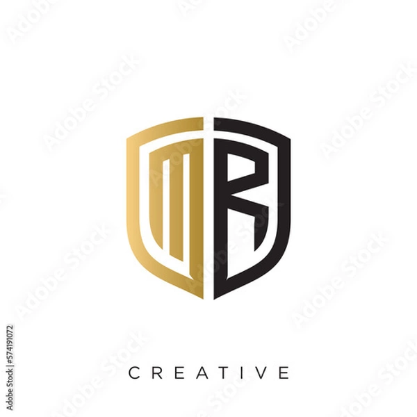 Obraz mr shield logo design vector icon symbol