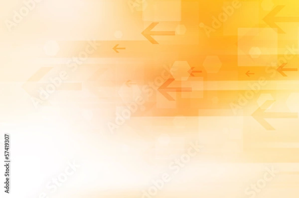 Fototapeta yellow abstract technology background.