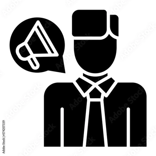 Obraz Director Glyph Icon