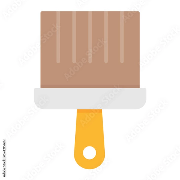 Fototapeta Paint Brush Flat Multicolor Icon