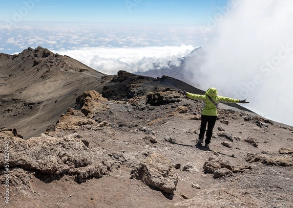 Fototapeta The Visible Effects of Climate Change above the Clouds