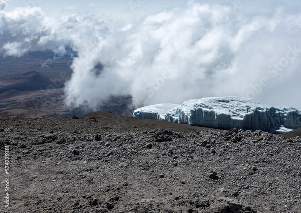 Fototapeta A Tragic Consequence of Climate Change above the Clouds