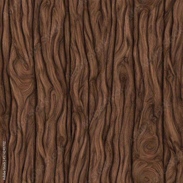 Obraz Seamless tree texture generated in the AI