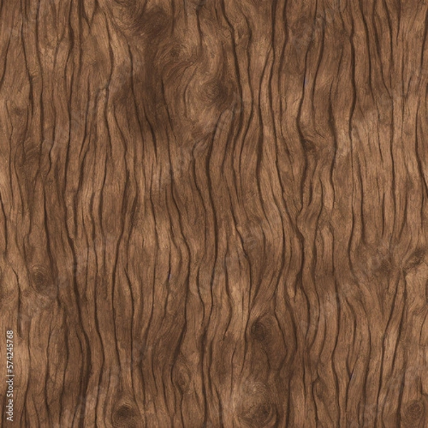 Obraz Seamless tree texture generated in the AI