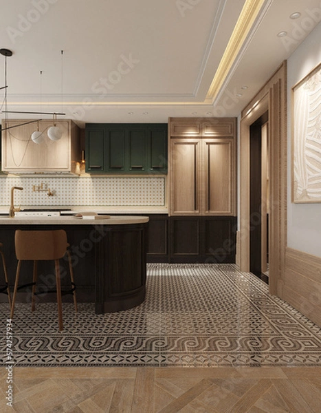 Fototapeta modern kitchen interior