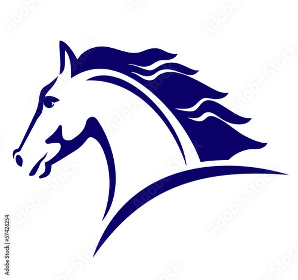 Obraz Horse symbol, template for the logo