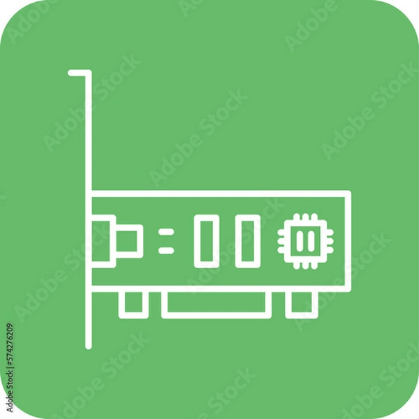 Fototapeta Network Interface Card Icon