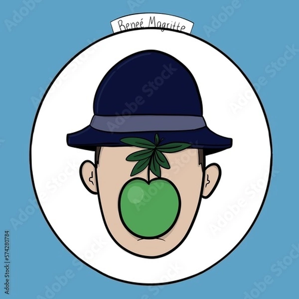 Obraz person with apple