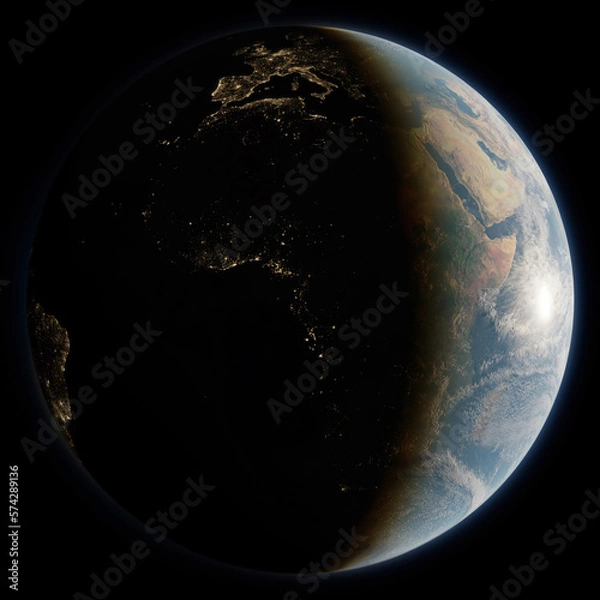 Obraz Planet Earth | Africa (render)