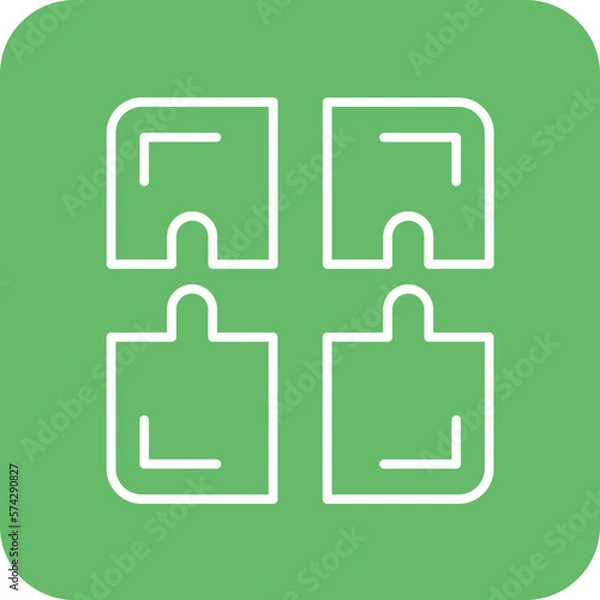Fototapeta Puzzle Solution Icon