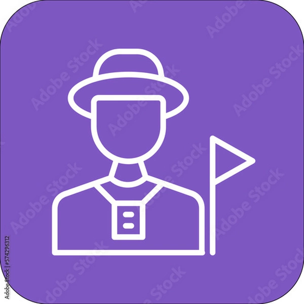 Fototapeta Tour Guide Icon